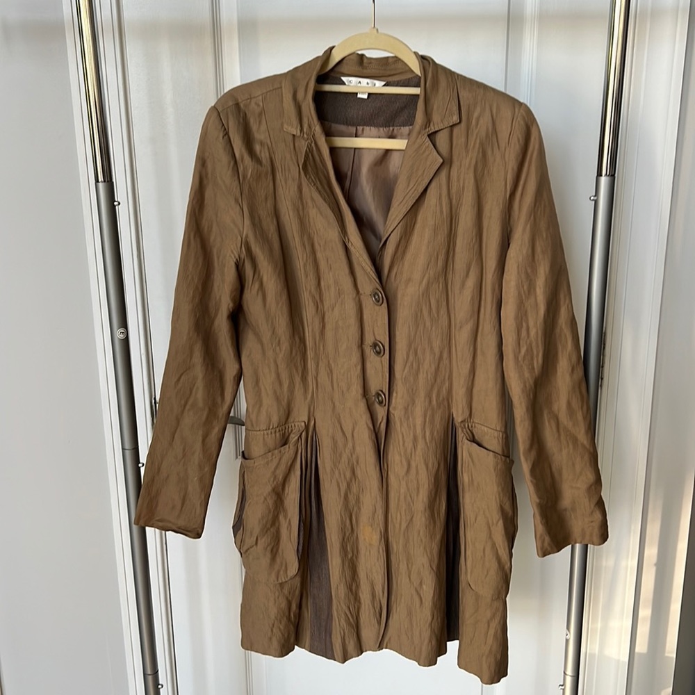 Collared trench coat